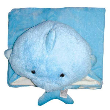 Plush Cute Dolphin Blanket Cushion